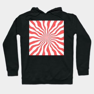 Red Stripes And White Stripes Hoodie